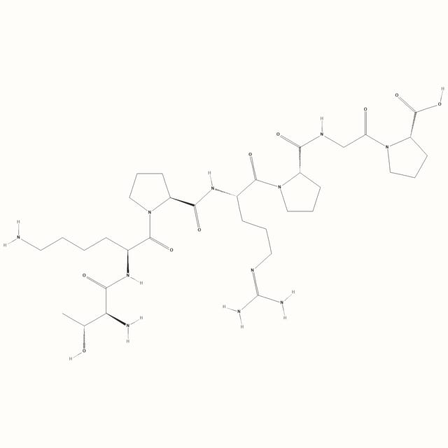 Selank molecular structure, a synthetic tuftsin analog peptide