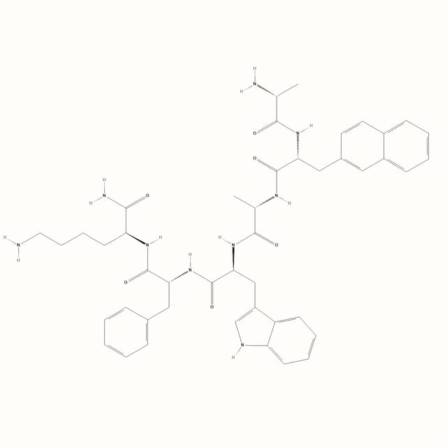 GHRP-2 (pralmorelin) molecular structure, a growth hormone-releasing peptide