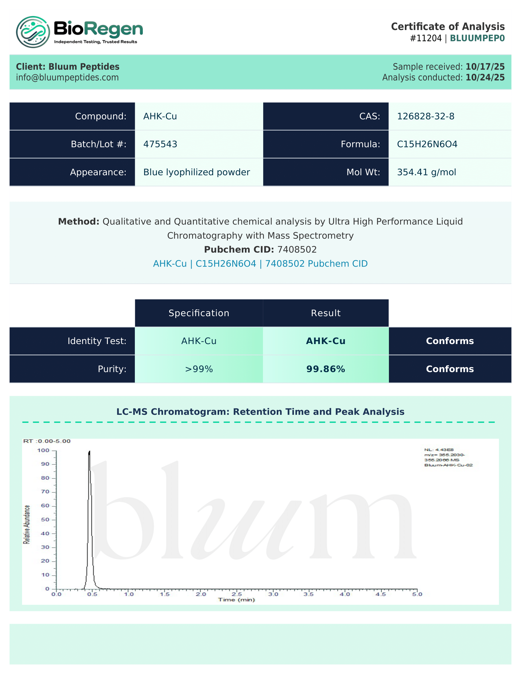 Buy AHK-Cu Copper Peptide | High Purity | Third-Party Tested Buy AHK-Cu Copper Peptide | High Purity | Third-Party Tested