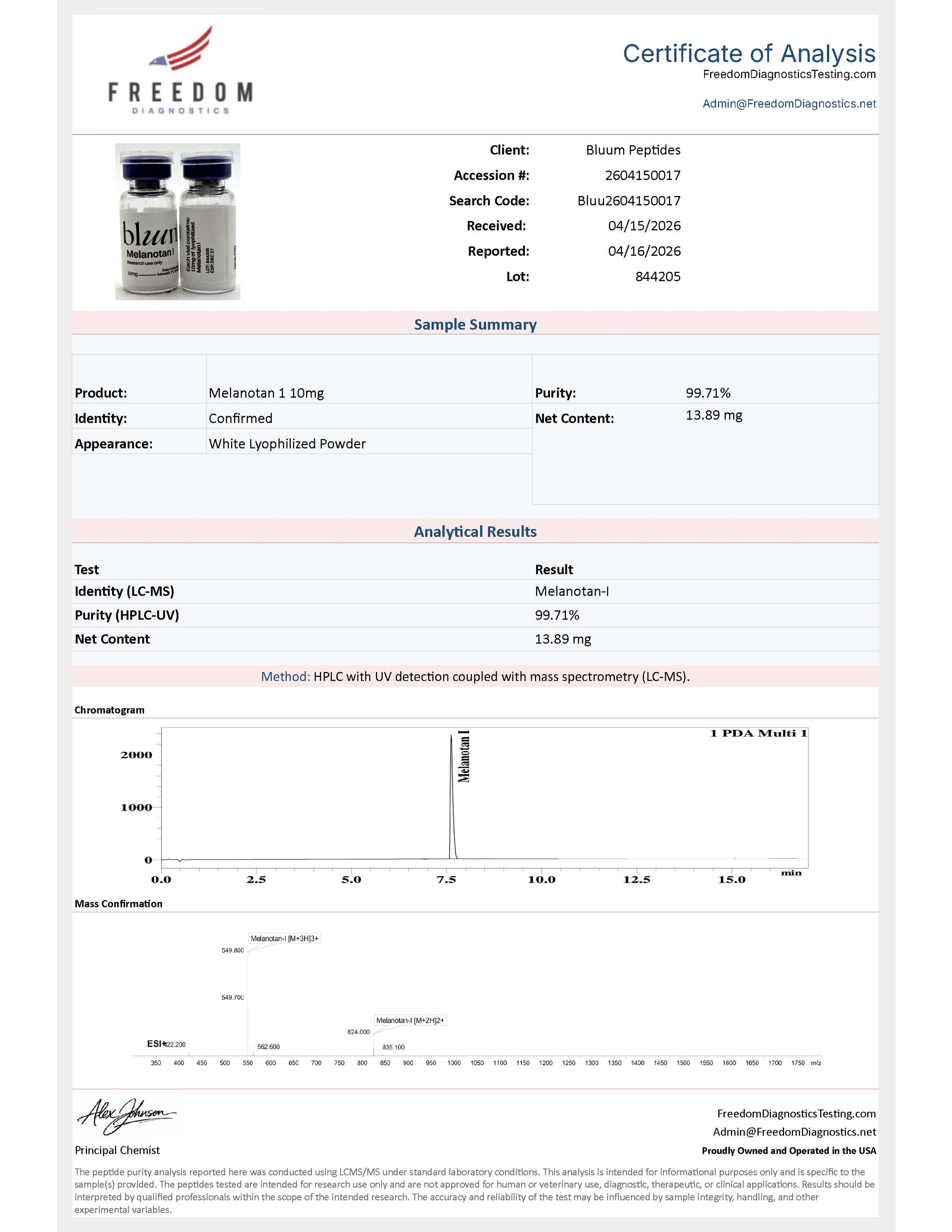 Melanotan I Advanced Research Peptide | Bluum Peptides Melanotan I Advanced Research Peptide | Bluum Peptides
